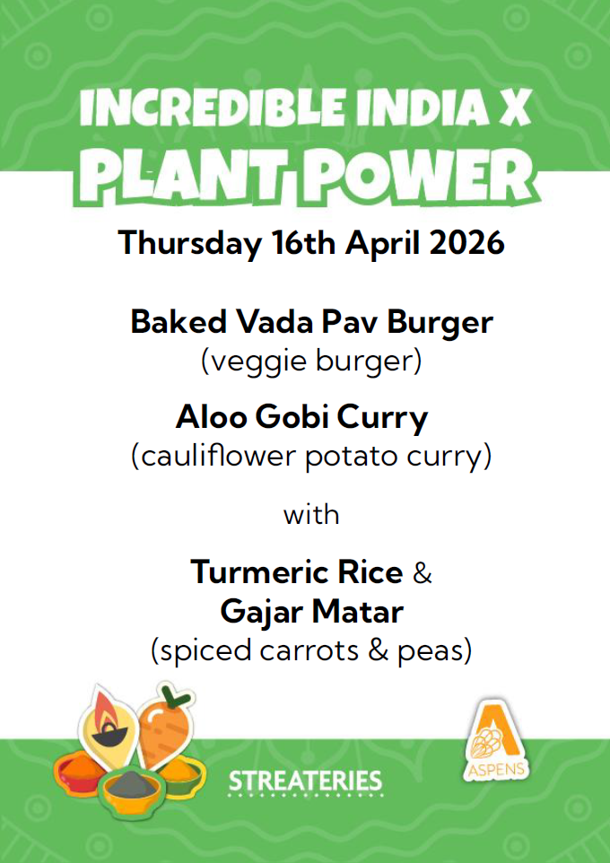 west park Earth day menu April