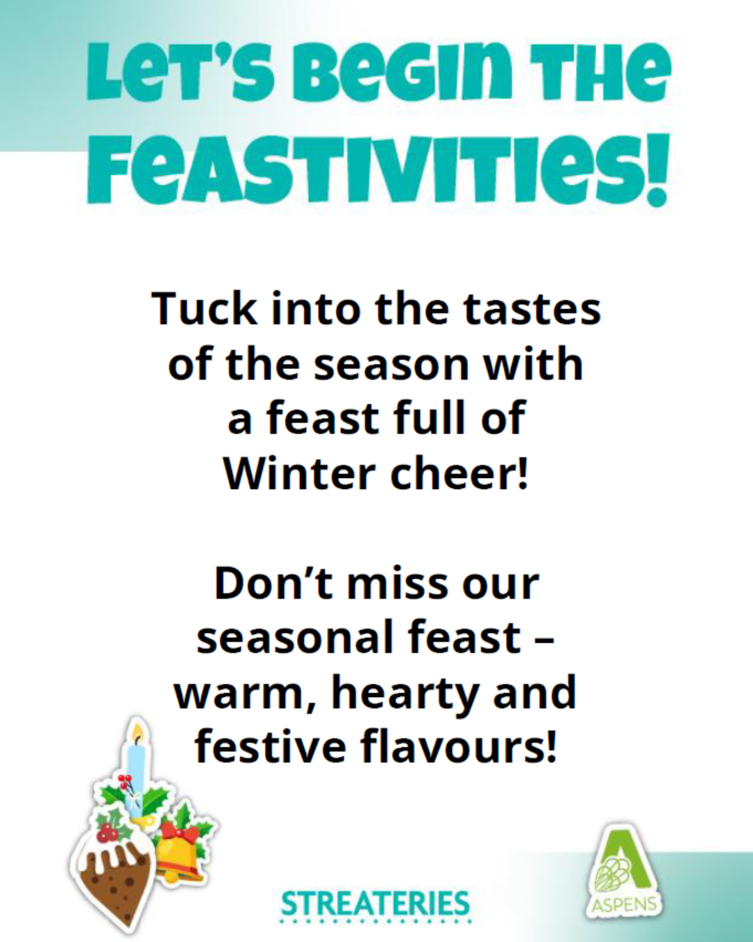 west park Christmas menu